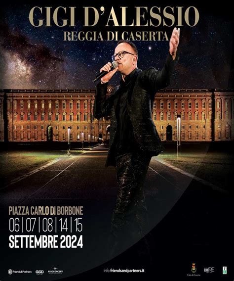 scaletta gigi d'alessio 2024 reggia di caserta